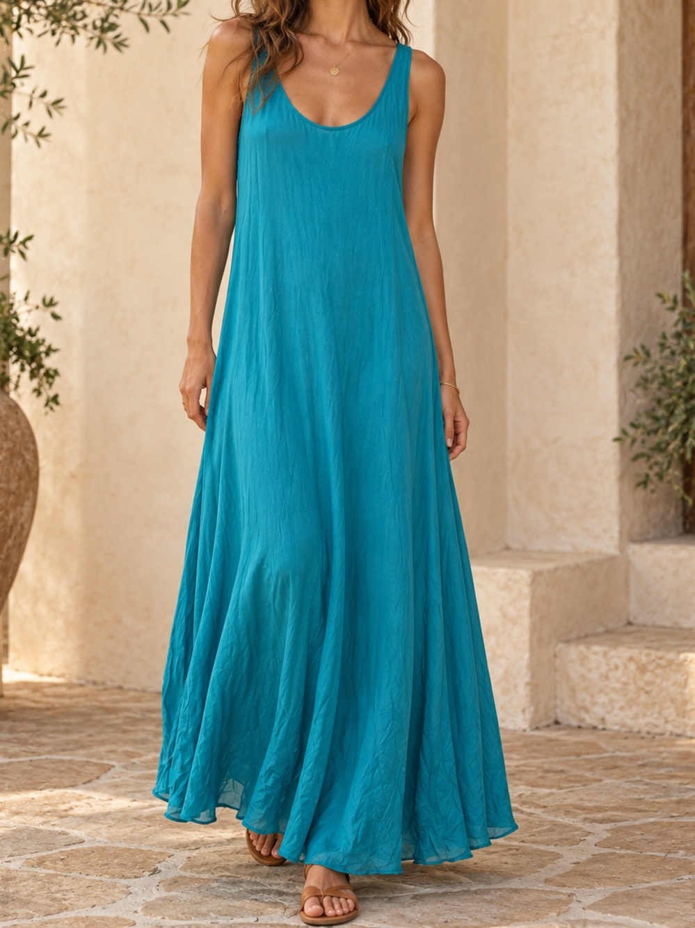 Vintage Silk Victoria’s Secret Maxi Slip Dress size Large 100% silk blue